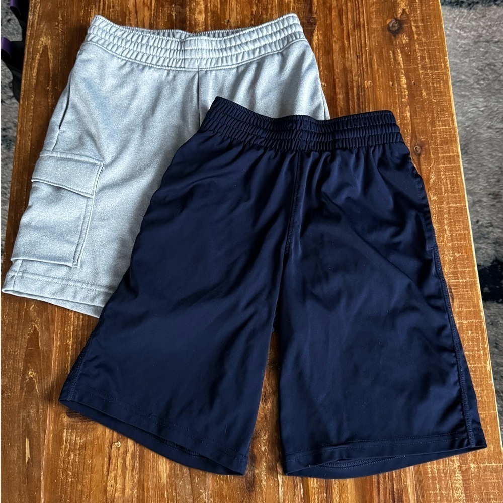 Gray and Navy Shorts Set